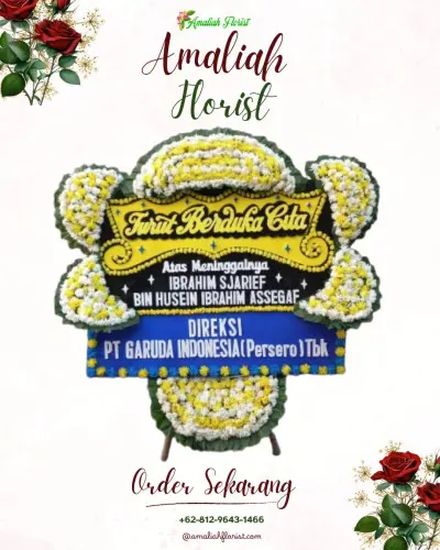 Papan Bunga Duka di Donorejo
