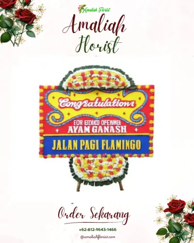 Bunga Papan Congratulation di Donorejo